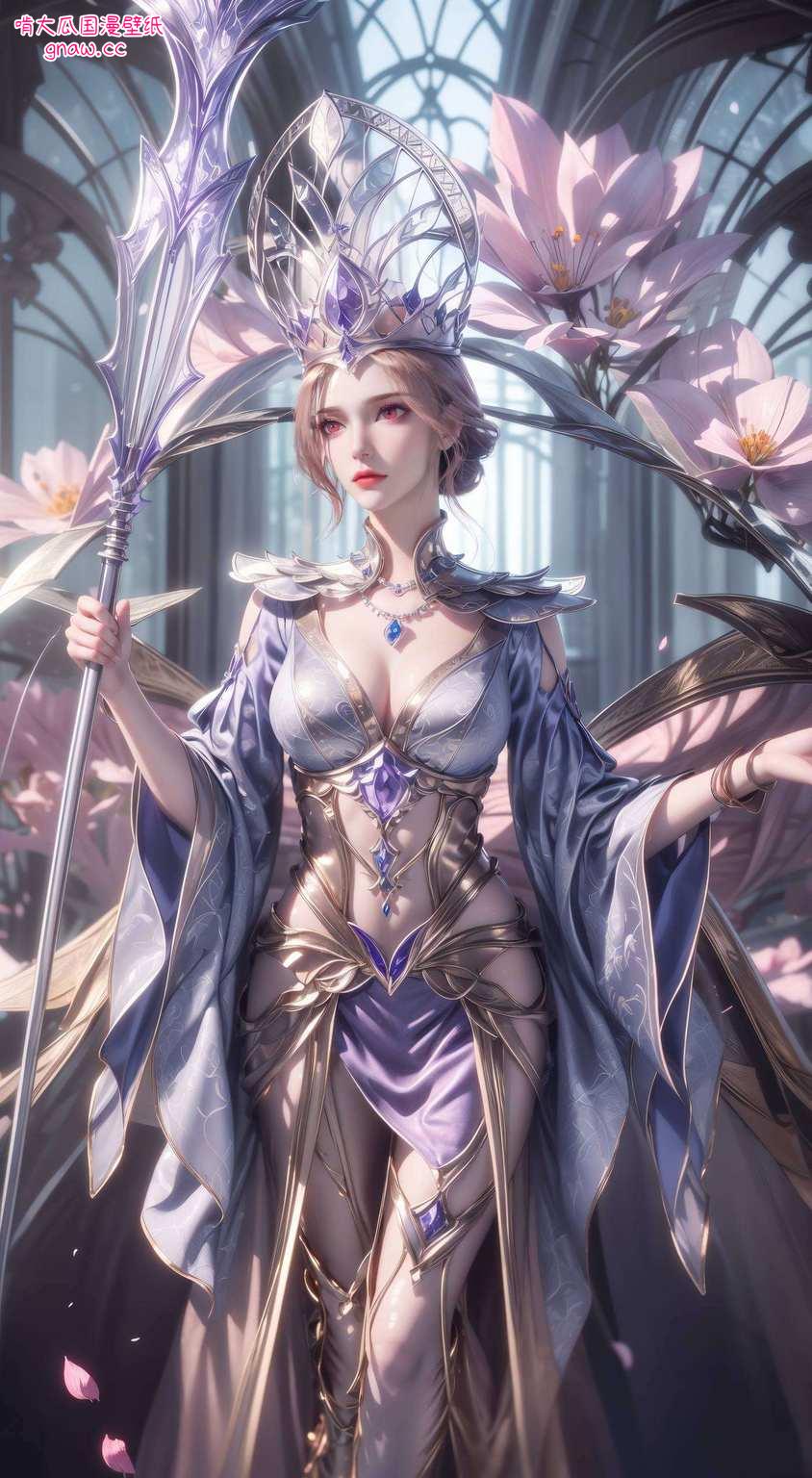 邂逅斗罗大陆的传奇女神——比比东她身着战甲
