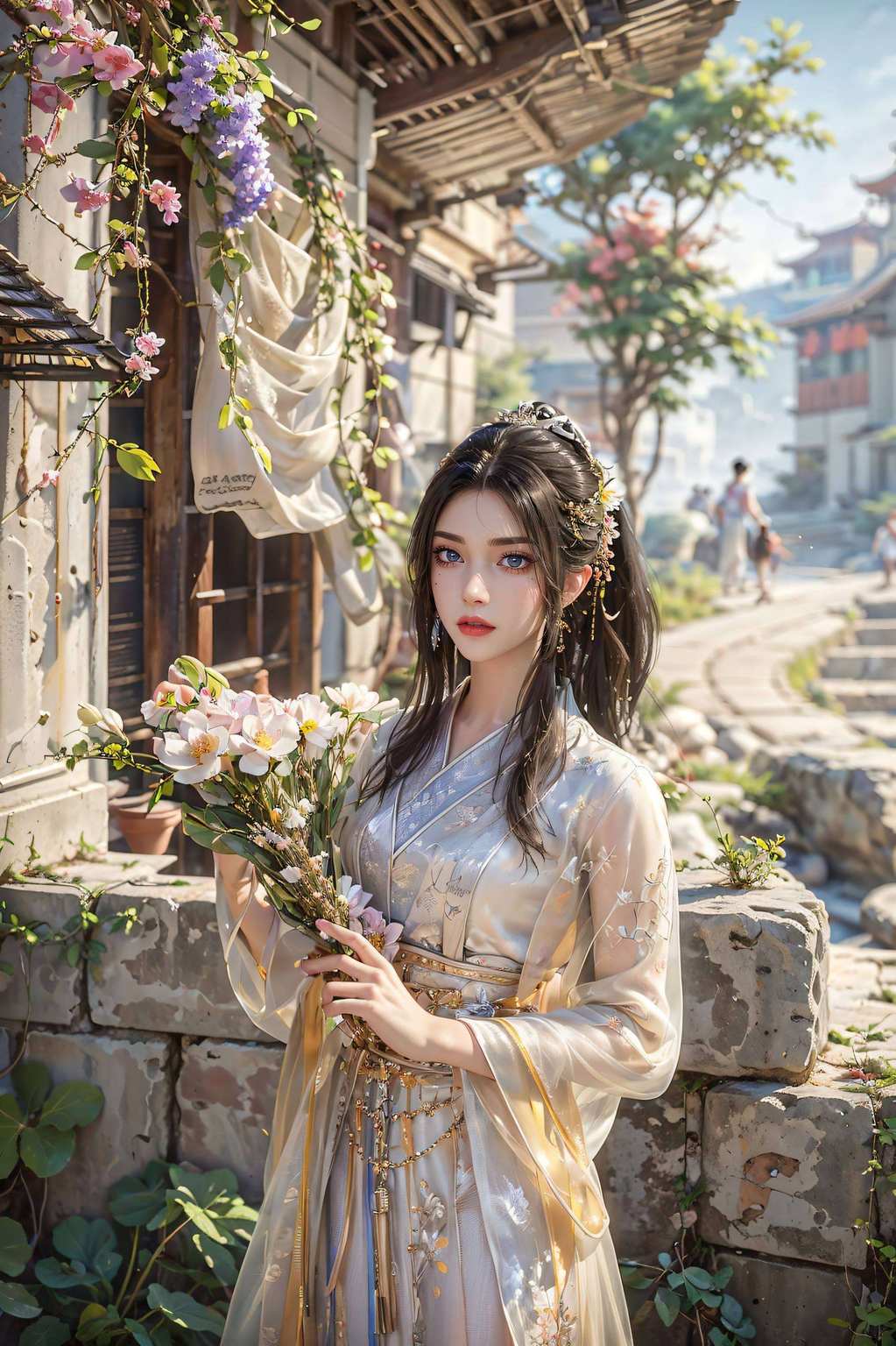 各位小可爱今天给大家介绍一位国漫界的绝世美女——永生方清雪！这位3D虚拟人物壁纸界的女神