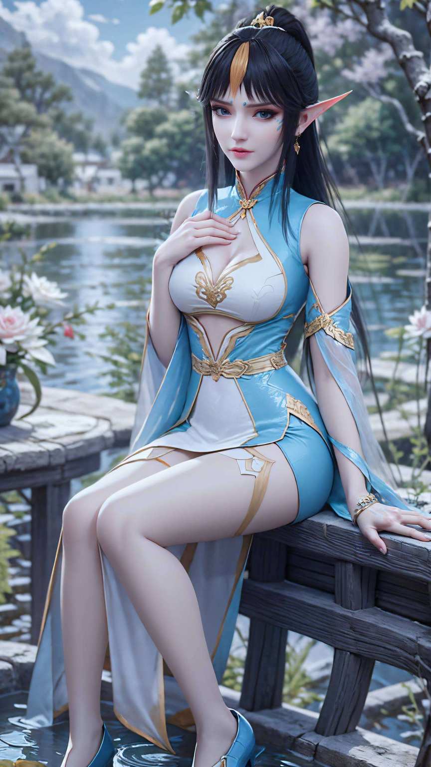 但一旦上墙高清展现她的美