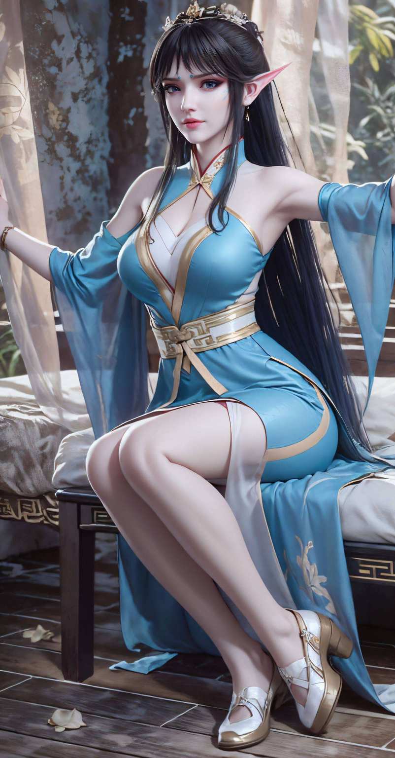 充满了神秘与智慧她的眼神深邃