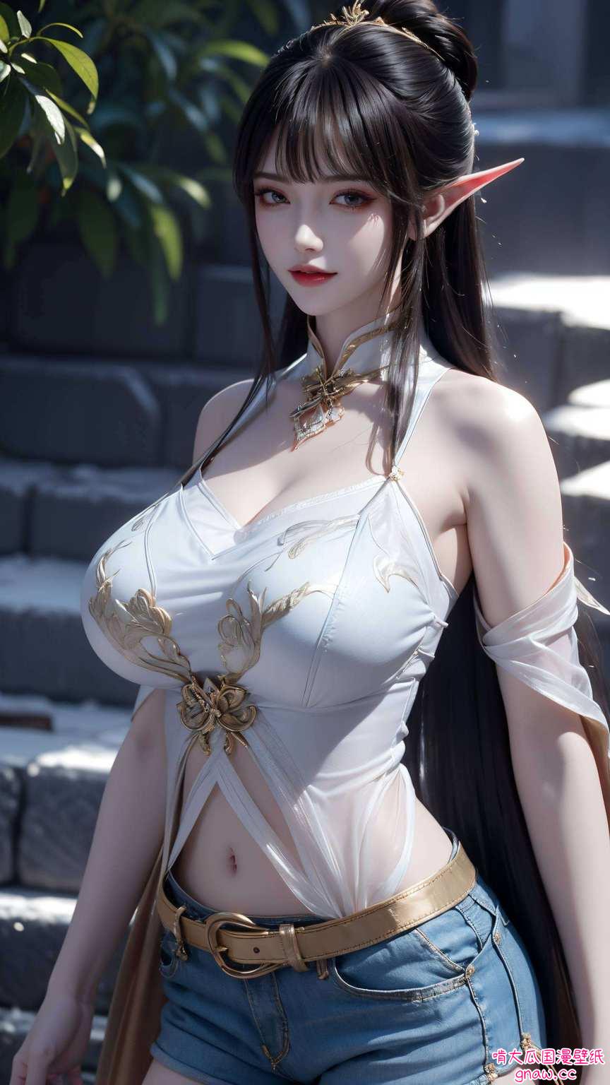 她的美都如国漫壁纸上的瑰丽风景