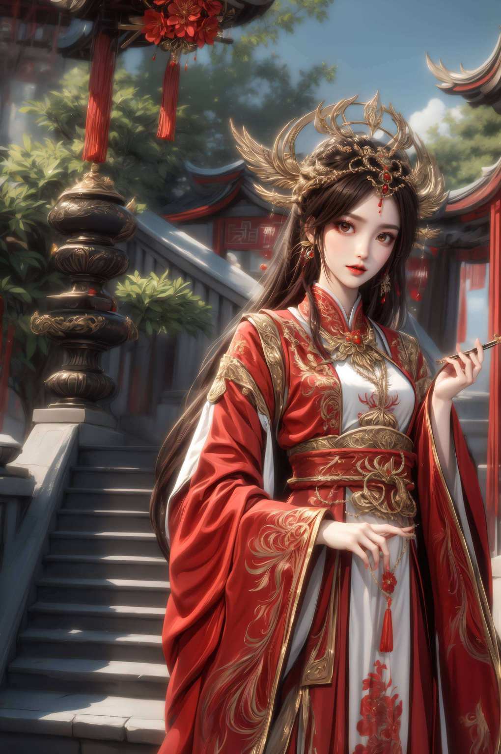 漫天云彩间国漫女神颜