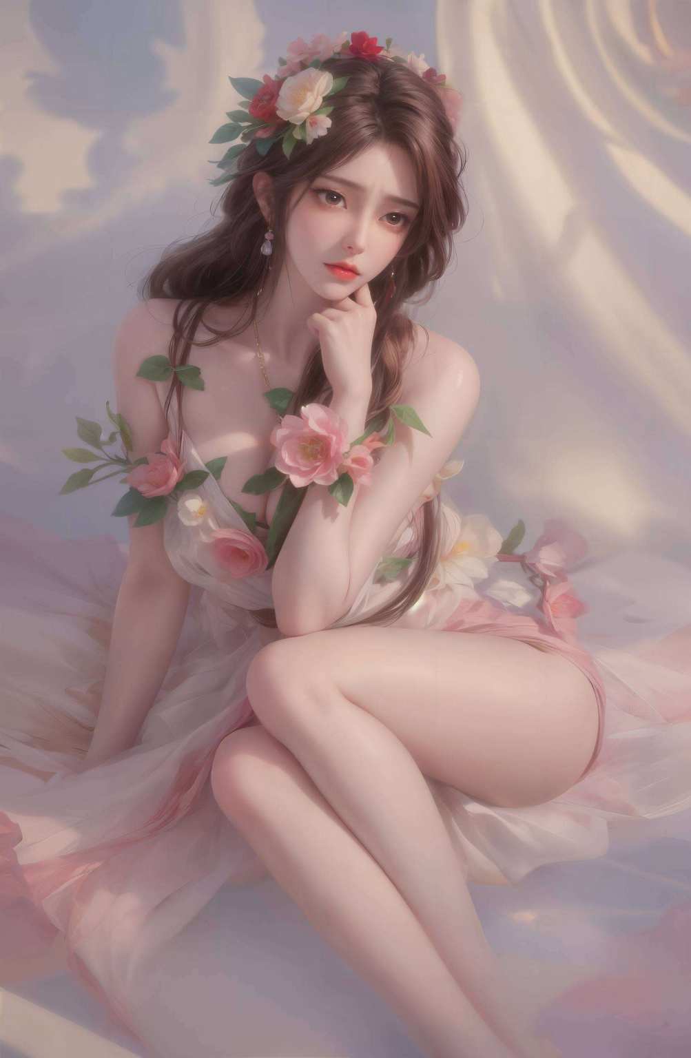 她的眼神里藏着整个玄幻世界的秘密一位来自完美世界的炽热精灵