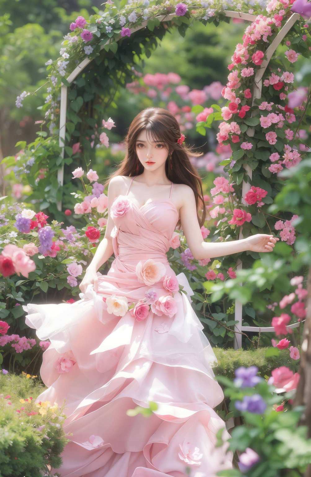 两人神情各异动漫女神之韵