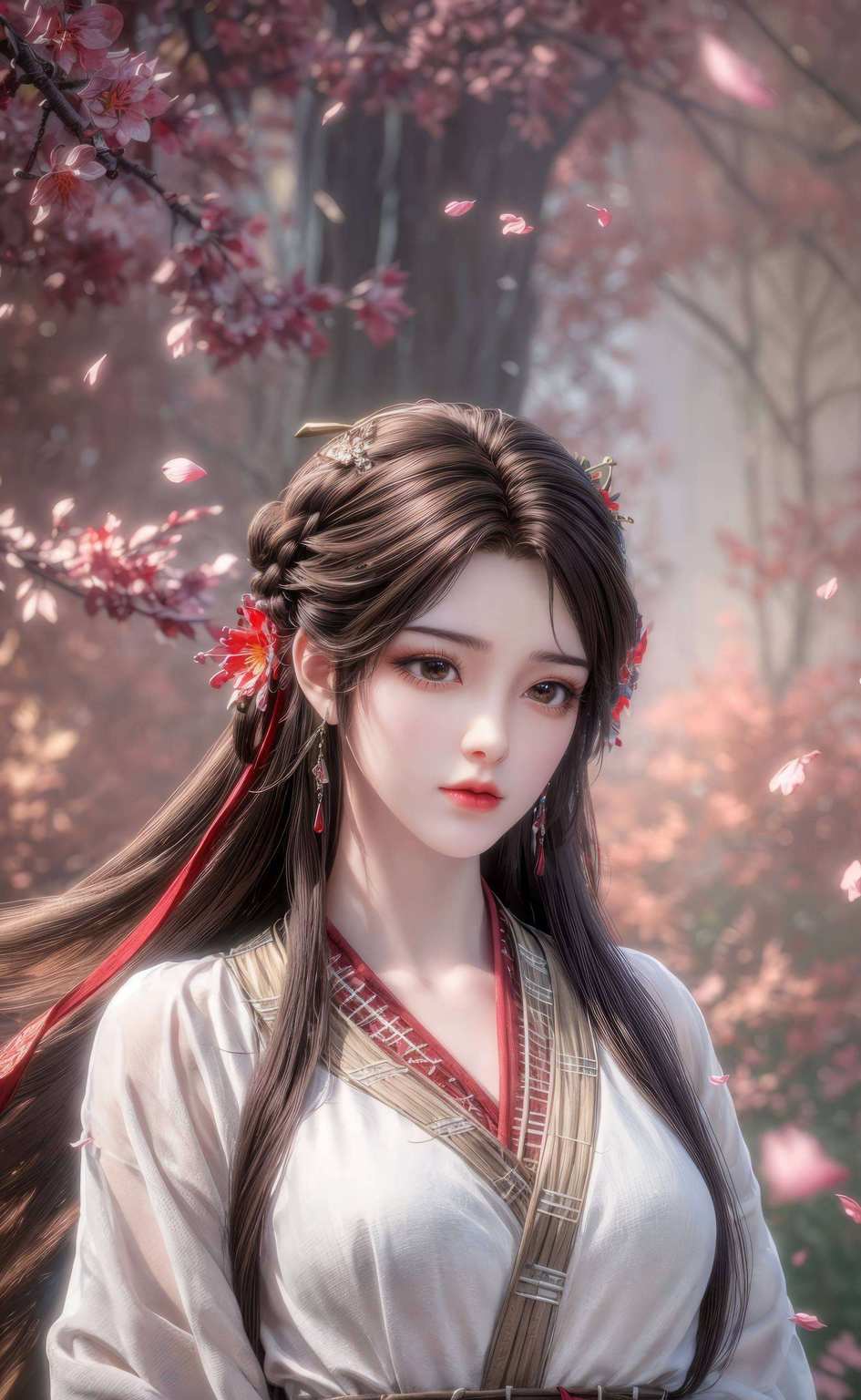 来自国漫经典之作《完美世界》的灵动女神她的身影犹如壁画中的火焰