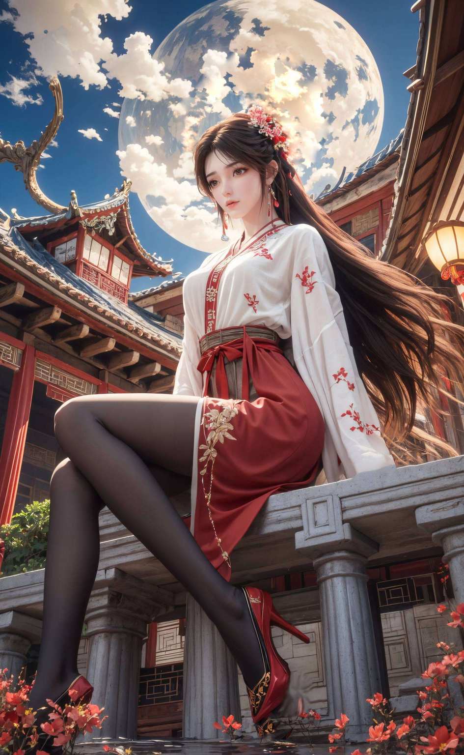 壁纸绘其神韵火灵儿舞动九天间