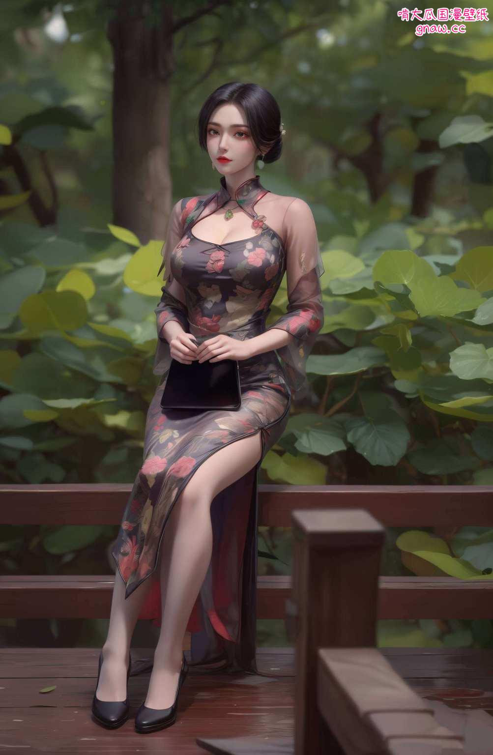 美得让人忍不住多次回味她与梦幻玄幻场景相映成趣
