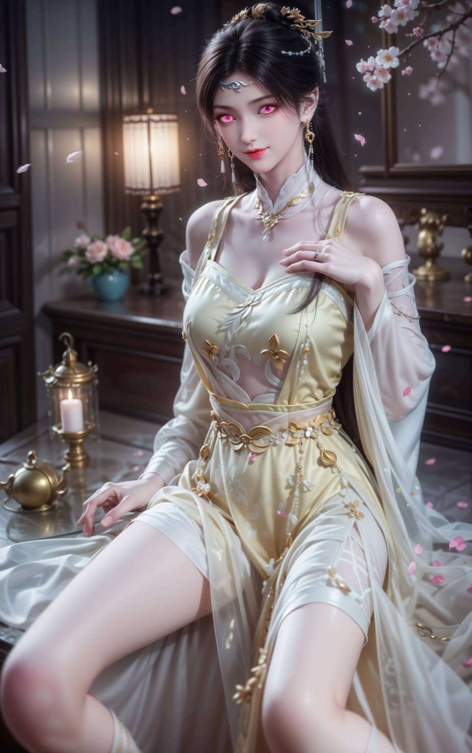 壁纸呈其倩影瓶儿翩翩