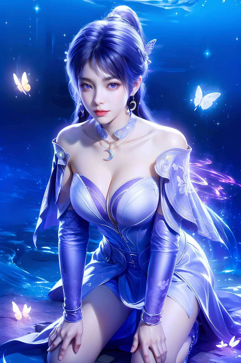 连手机都忍不住炫耀：谁说我只能打电话？我还能成为国漫女神的展示窗呢！快把姬紫月壁纸设为头像成为你日常的极简风采