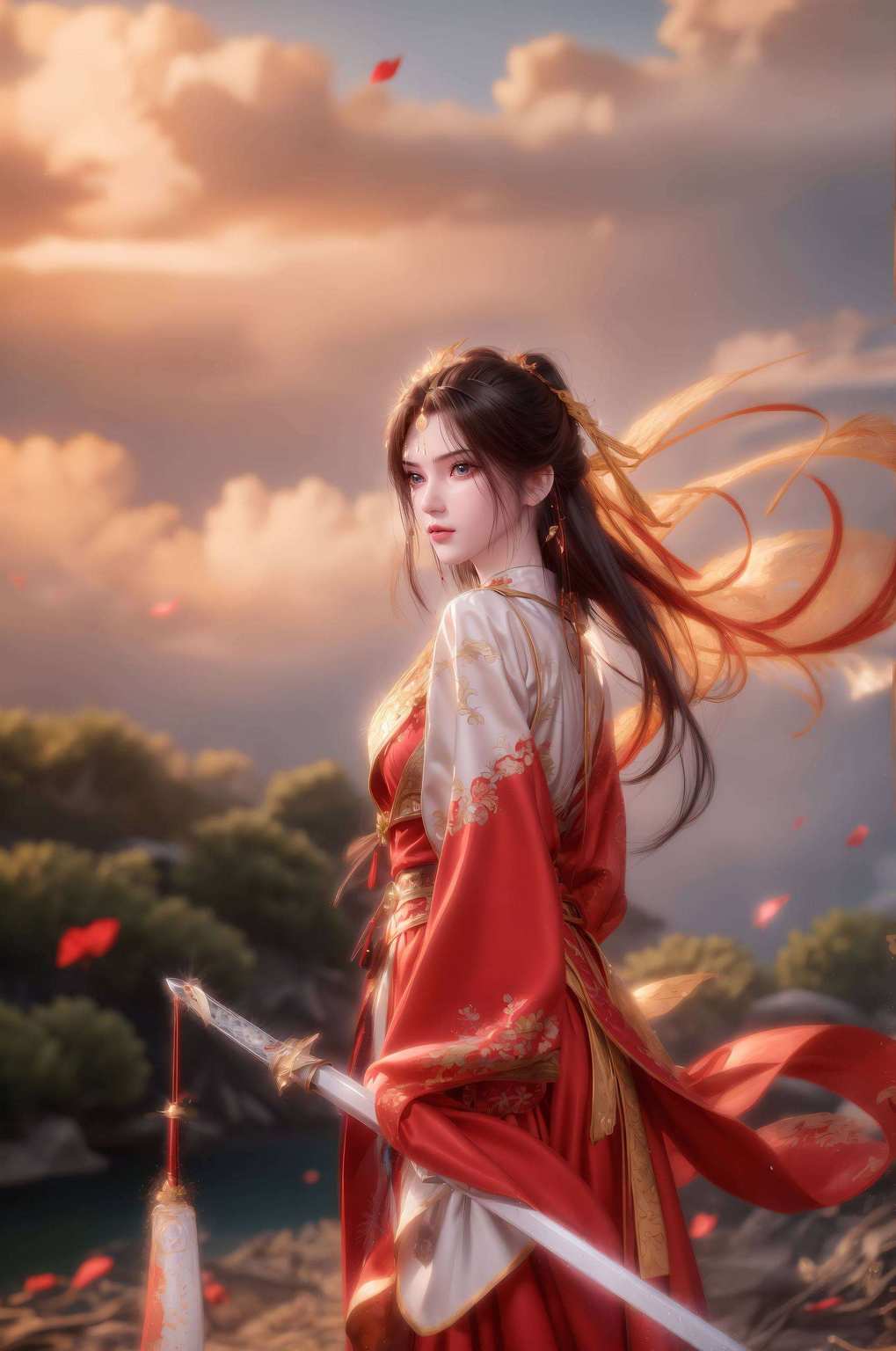 在国漫的绚丽世界里她的眼神里藏着千年秘密