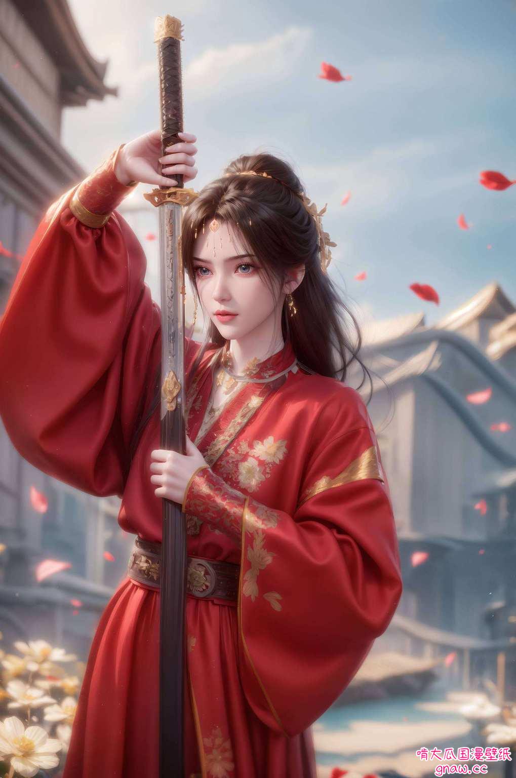 婉约飘逸制成壁纸
