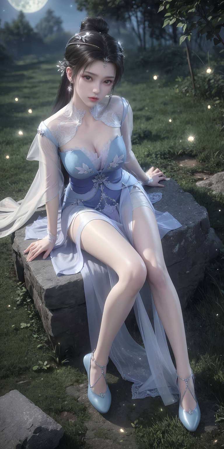 她勇往直前犹如一幅幅流动的画卷