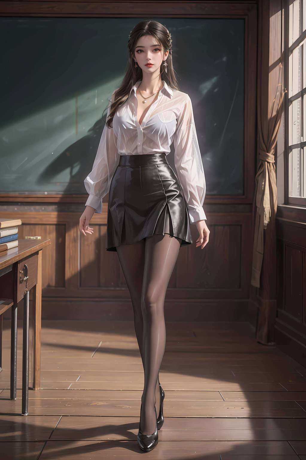 如同她的魅力一般这幅李慕婉渐变壁纸