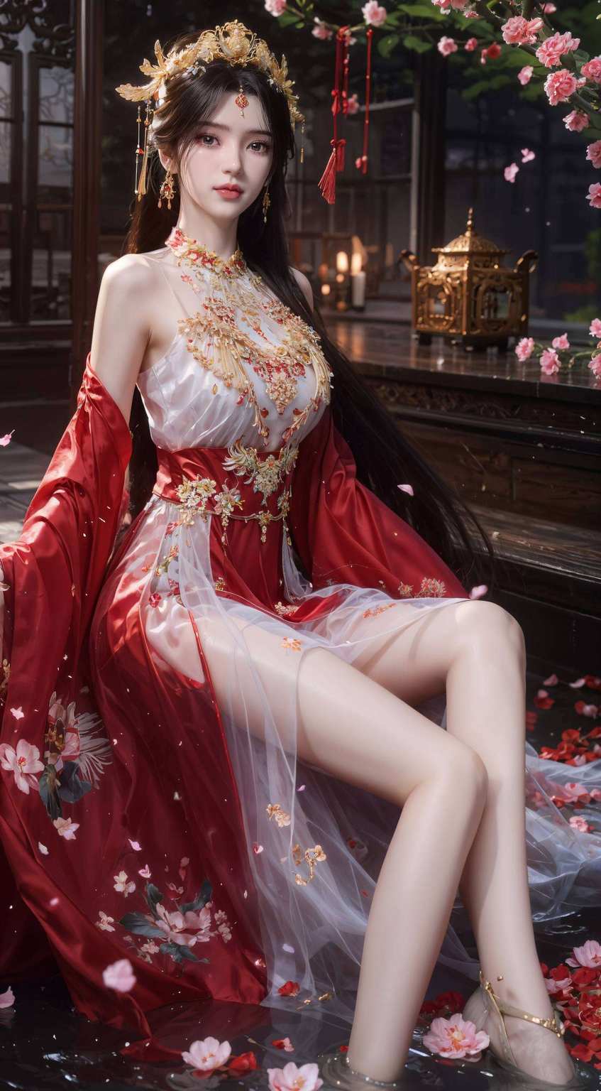 各位看官！今儿给大家带来一款超级养眼的AIGC素材极简壁纸你喜欢这样的国漫女神吗？快来收了这款仙逆壁纸