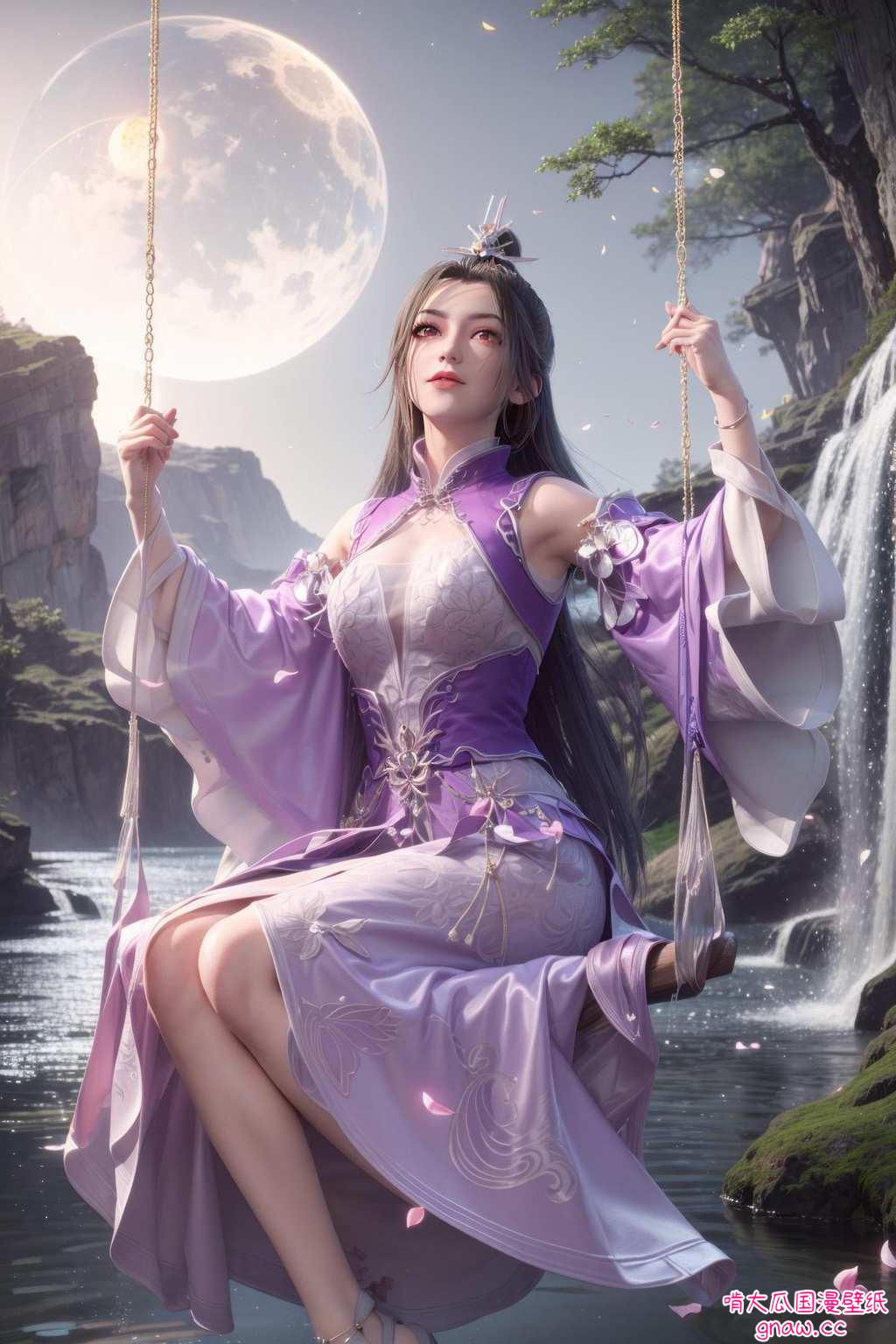 她是壁纸中的国漫女神柳眉如画