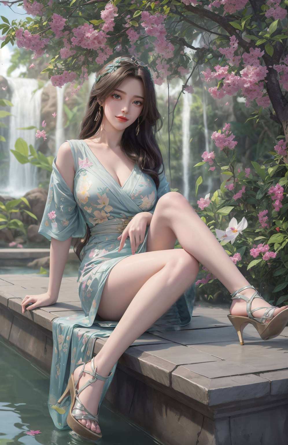 翩翩舞于碧水之畔美女如云