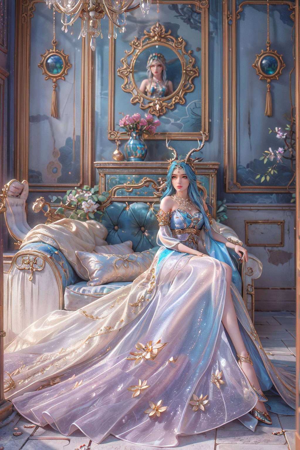 龙女翩翩其影入画