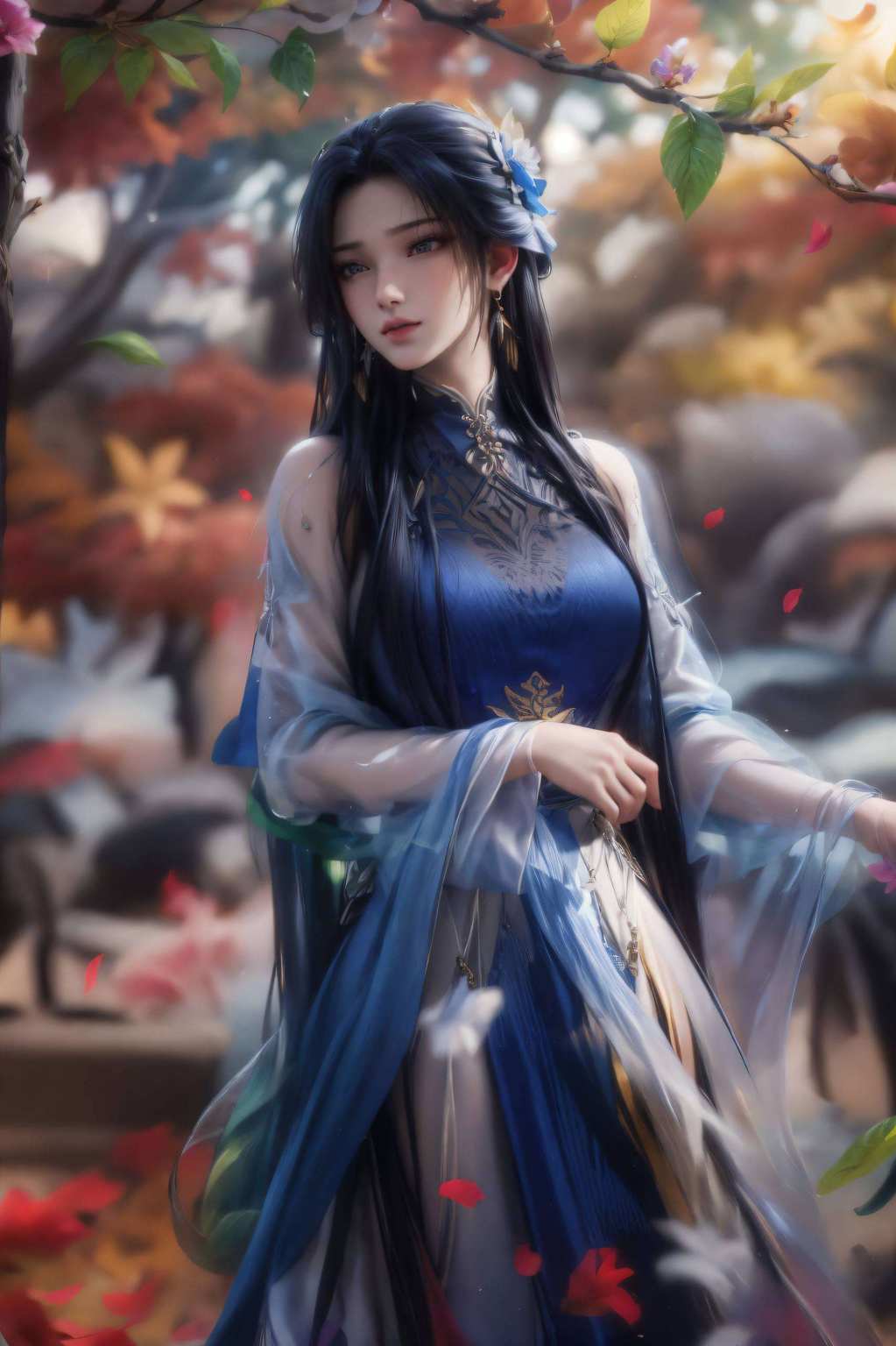 嘻嘻是不是瞬间被这位国漫美女迷得七荤八素啦？快快收入你的iPhone