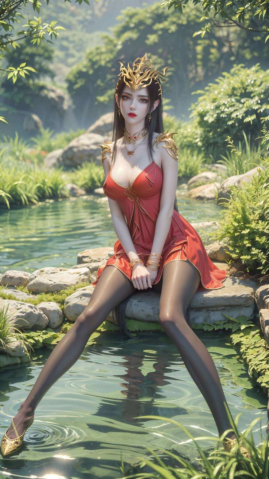 七彩吞天蟒的斑斓穿上高跟鞋