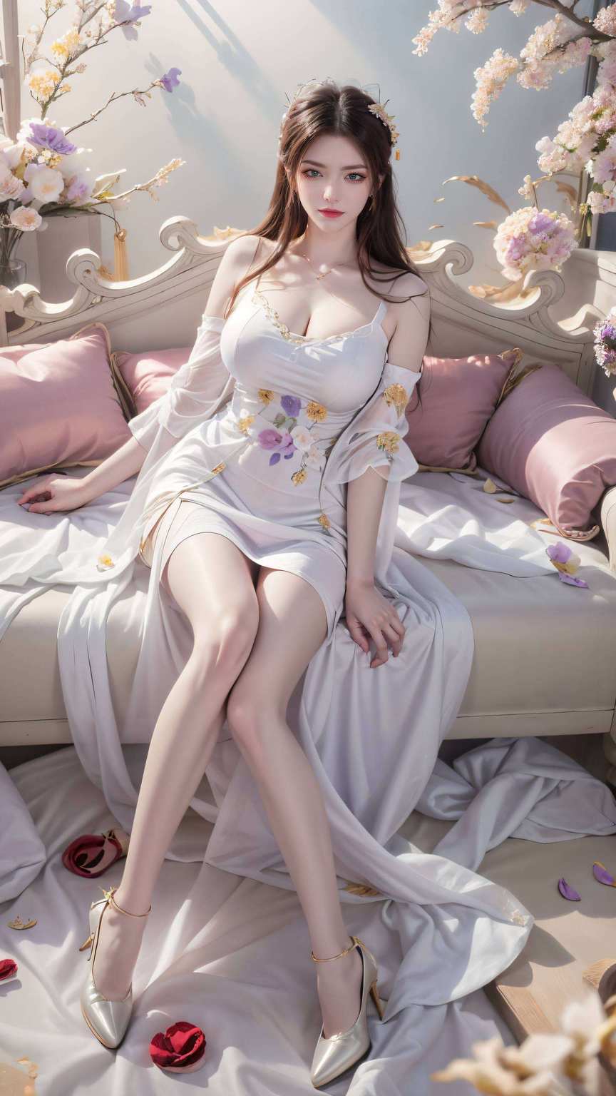 蛇女妖娆彩鳞绕身