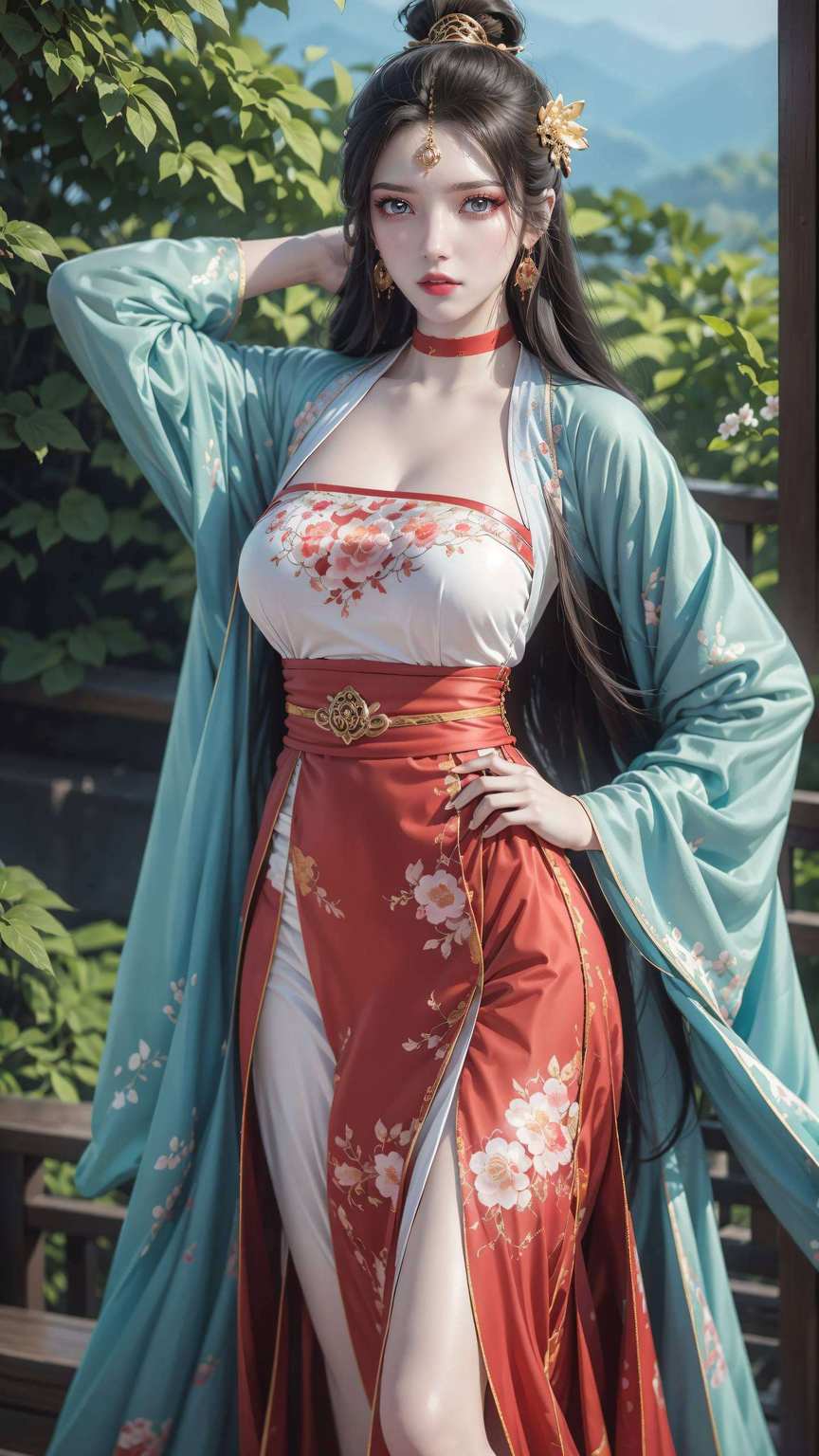 她那飘逸的裙摆你的美
