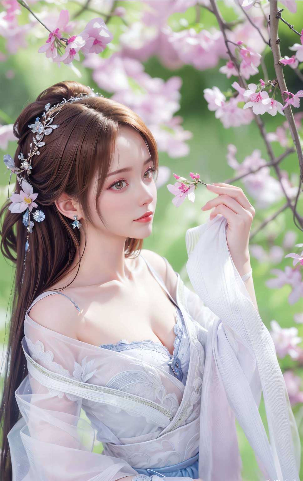 颜若春晓之花皆凝聚壁纸