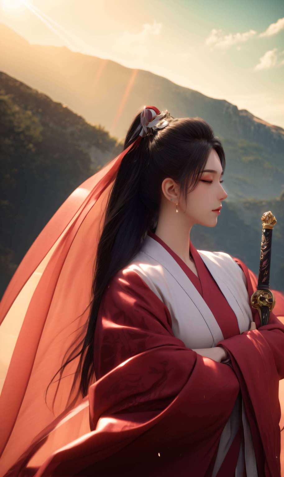 不仅让万千粉丝为之倾倒女神也能玩转刀光剑影