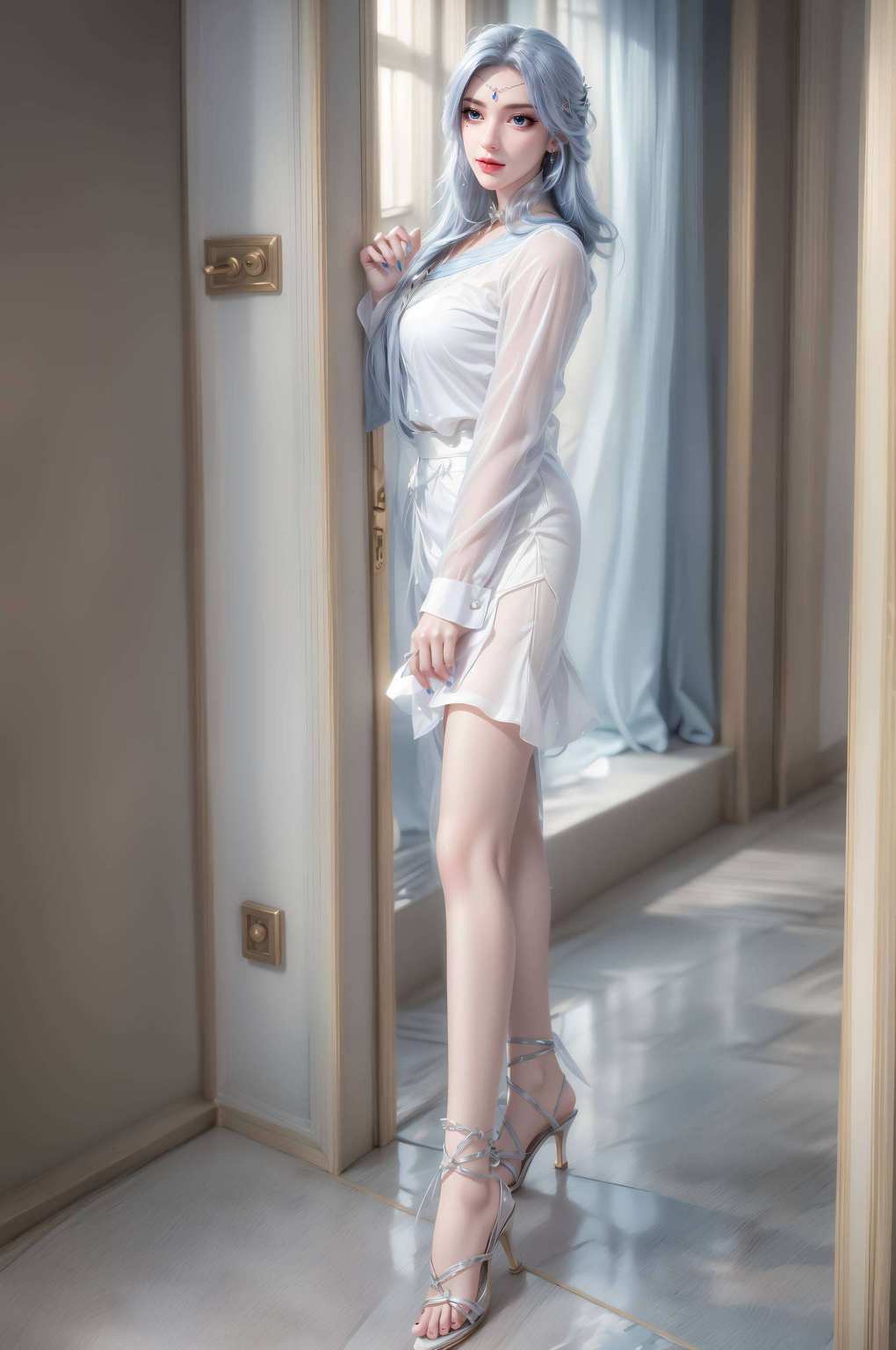 在这绚烂的AIGC素材世界里两位美女谁更强？且看壁纸中她们的玄幻风采