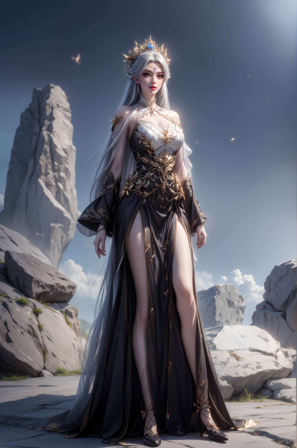 女神映屏天穹长老莫非是彼？壁画之中