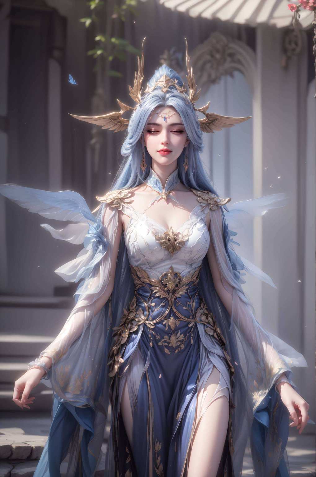 翩翩舞于九天之上散幽香