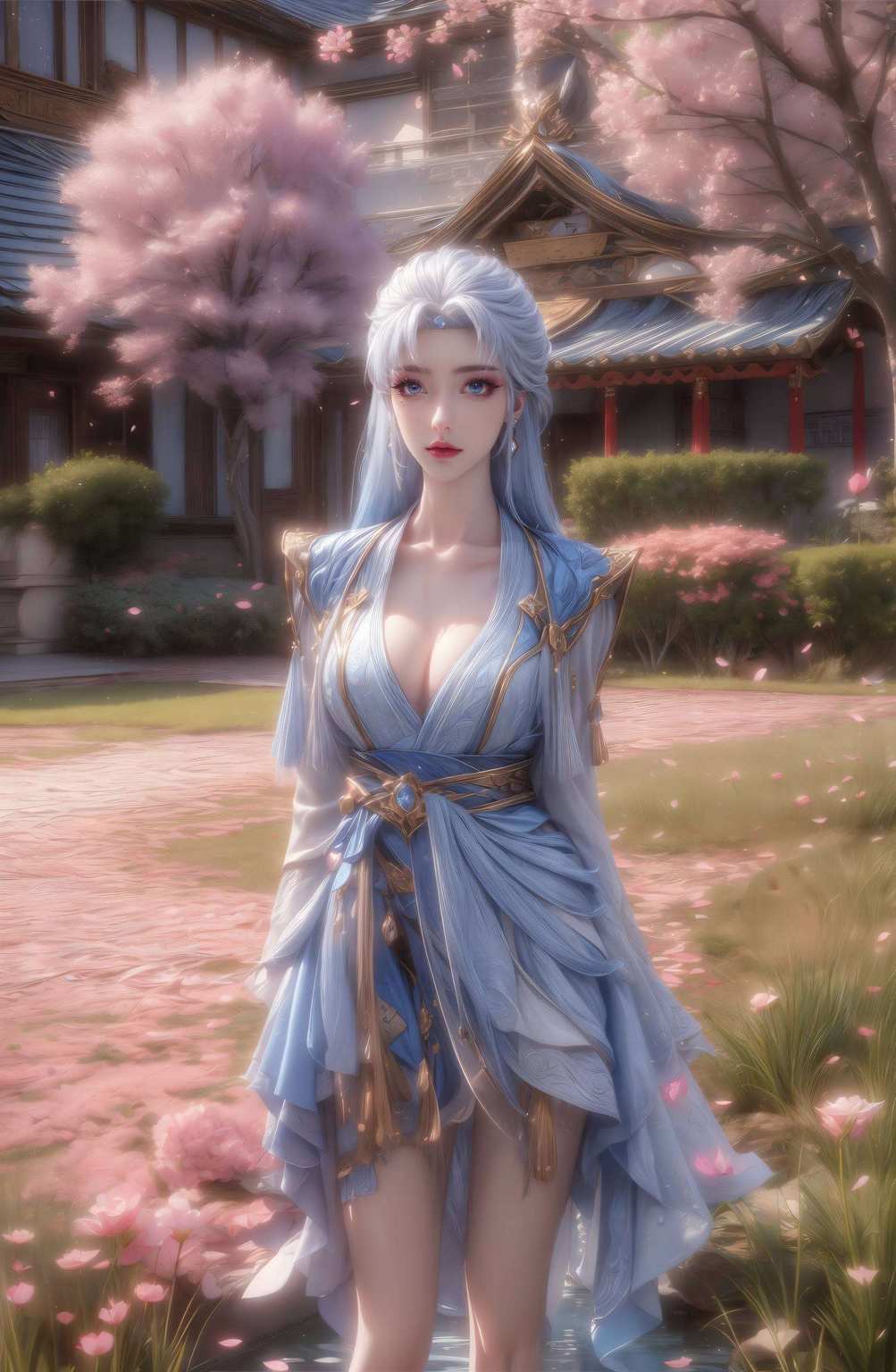 犹如玄幻画卷中的绝世美女翩翩起舞的宁雨蝶