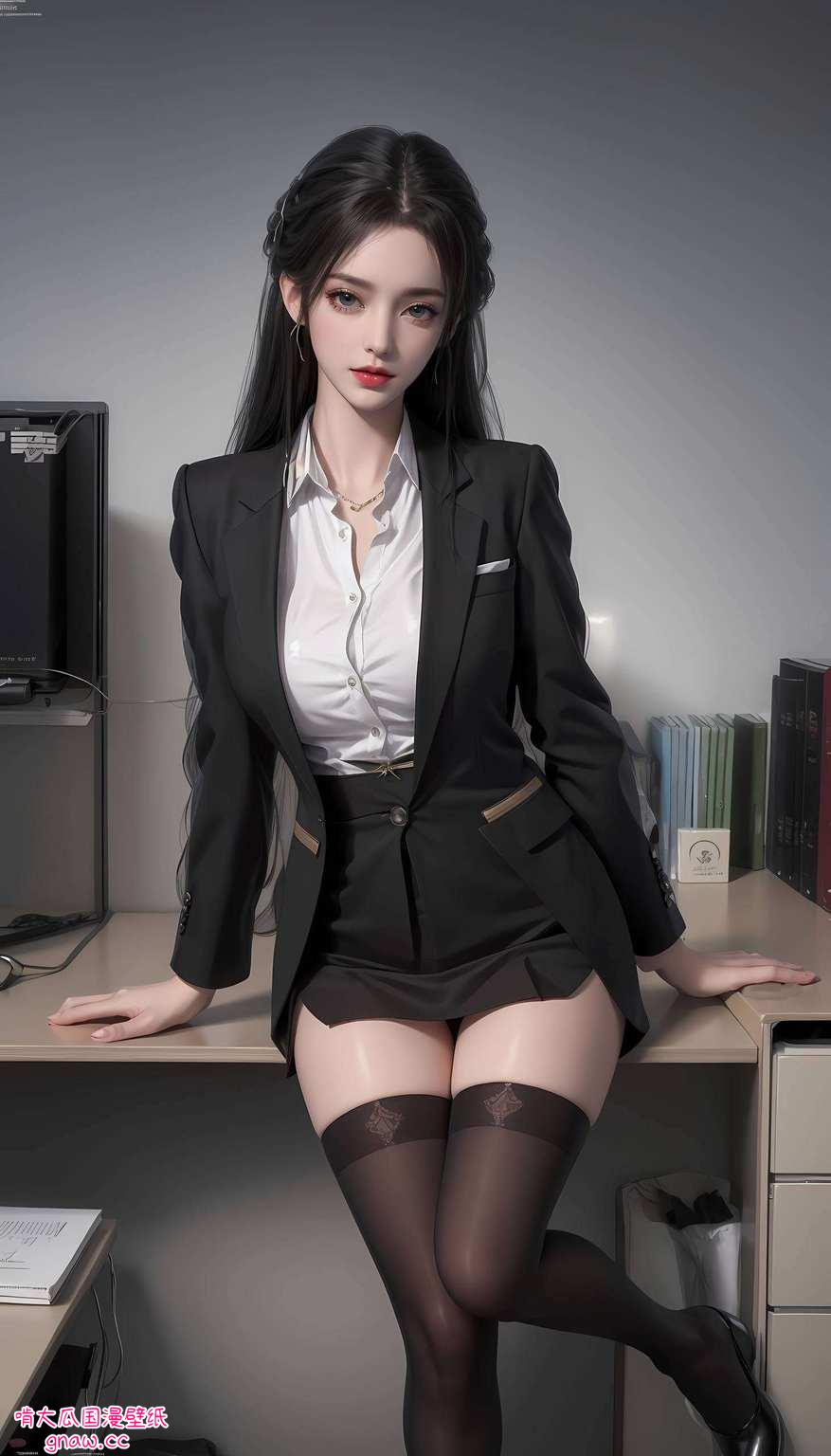 探寻清漪壁纸的静谧之美一位充满玄幻色彩的动漫美女