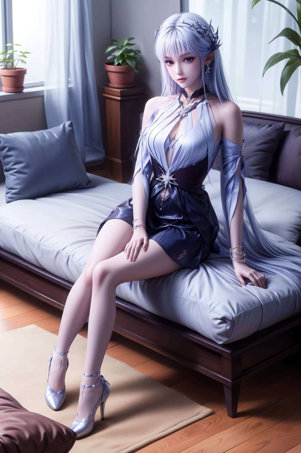 把这款壁纸设置为平板桌面简直是玄幻世界的完美女神代表