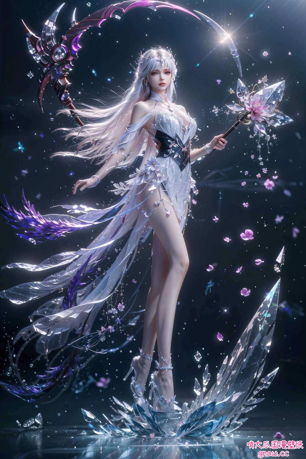 动漫美女韵律生玉颜如画壁纸间