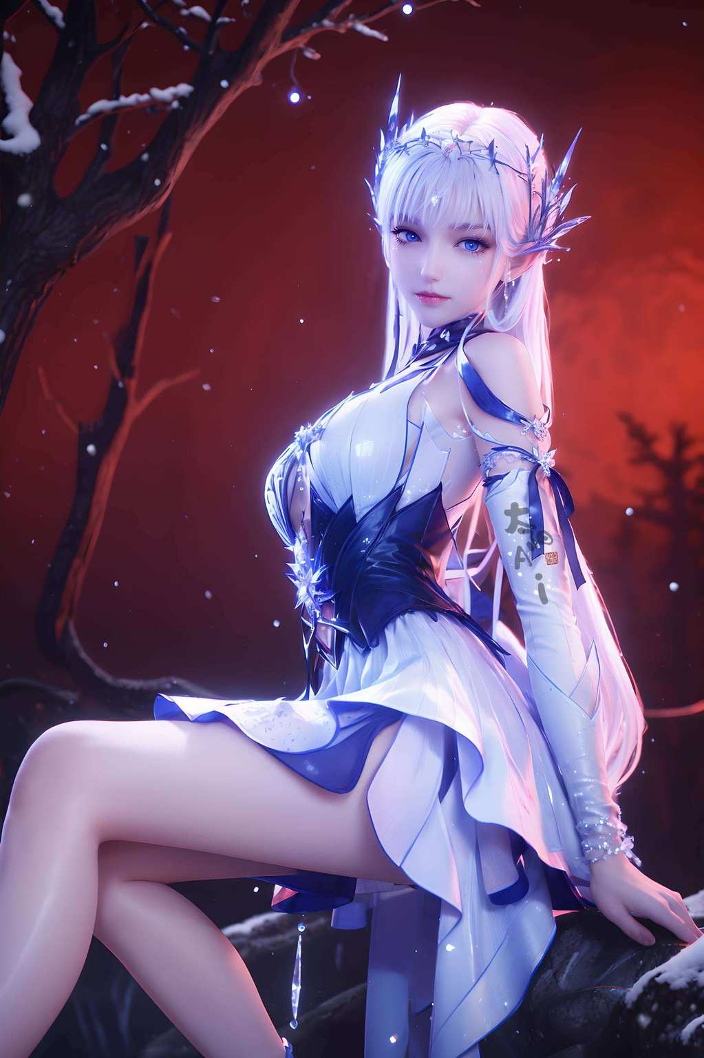 还不快把这位美少女带回家？😉这是带着玄幻色彩、融入了神印王座的圣采儿聊天壁纸