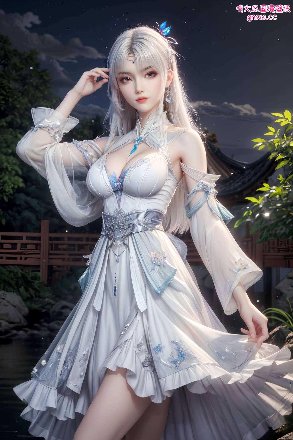 都在你的手机壁纸上一一呈现国漫女神们齐聚一堂