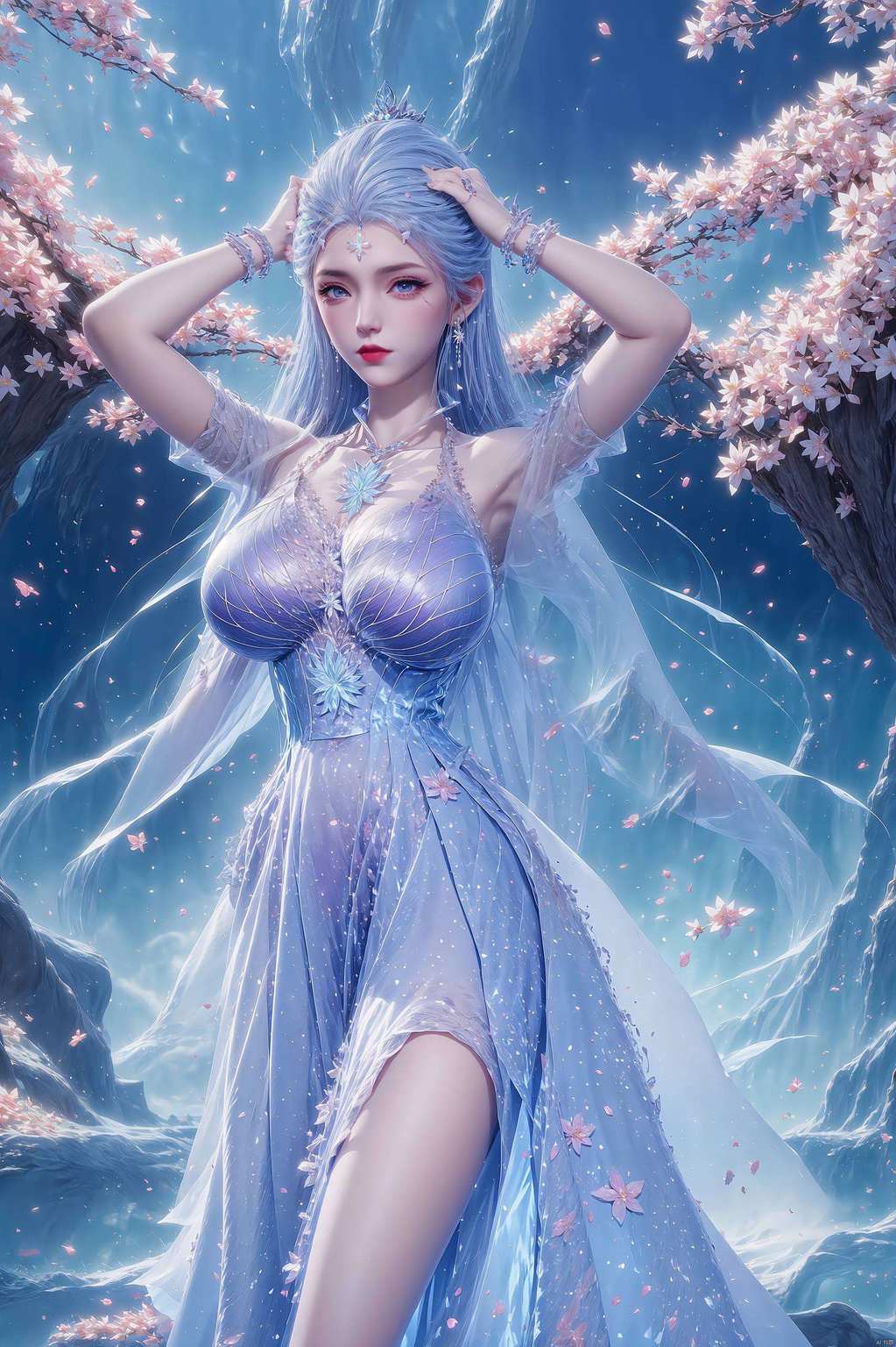 冰肌玉骨的雪女是不是让你眼前一亮？这不只是一张壁纸