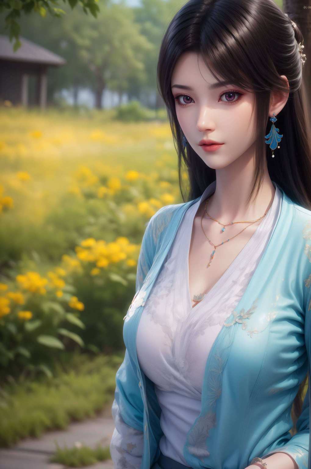 满满的国漫女神气质快来收藏这份独特的动漫美女壁纸吧！