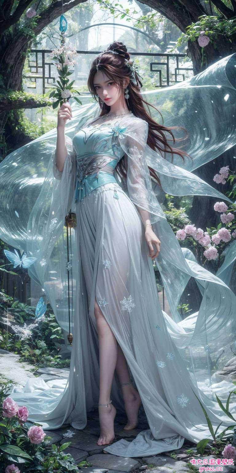 保证让你的桌面瞬间变身玄幻秘境每天都被美美的叶倾仙陪伴哦！