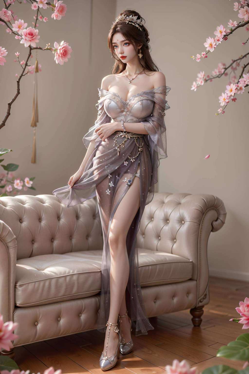 她的全身壁纸更是成为了无数手机屏幕上的绝美壁纸