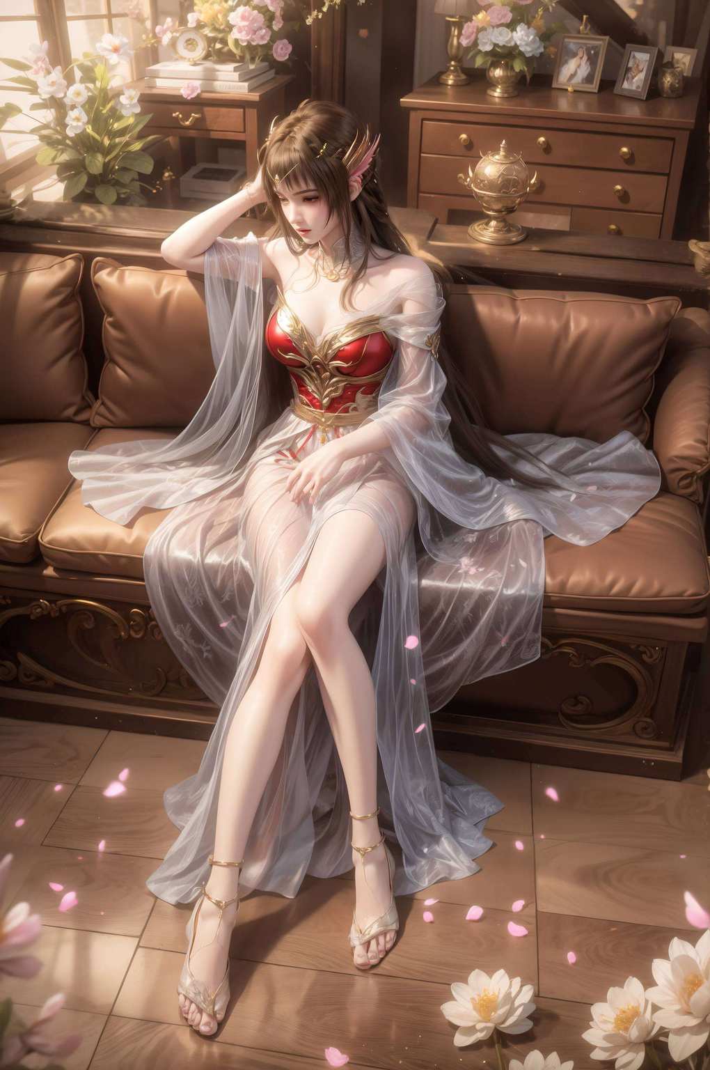 云落女神那曼妙的身姿在电脑屏幕上流转