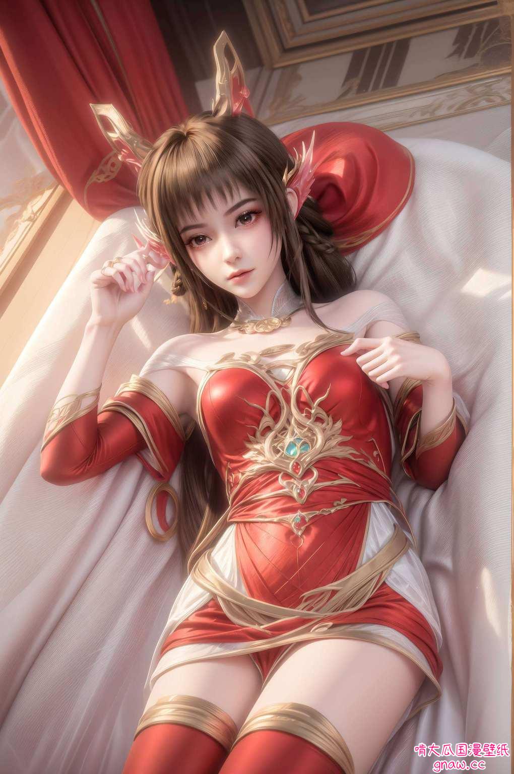 想象一下她那潇洒的身姿配上你的iPhone还有着一身玄幻气息的狠角色哦！嘻嘻