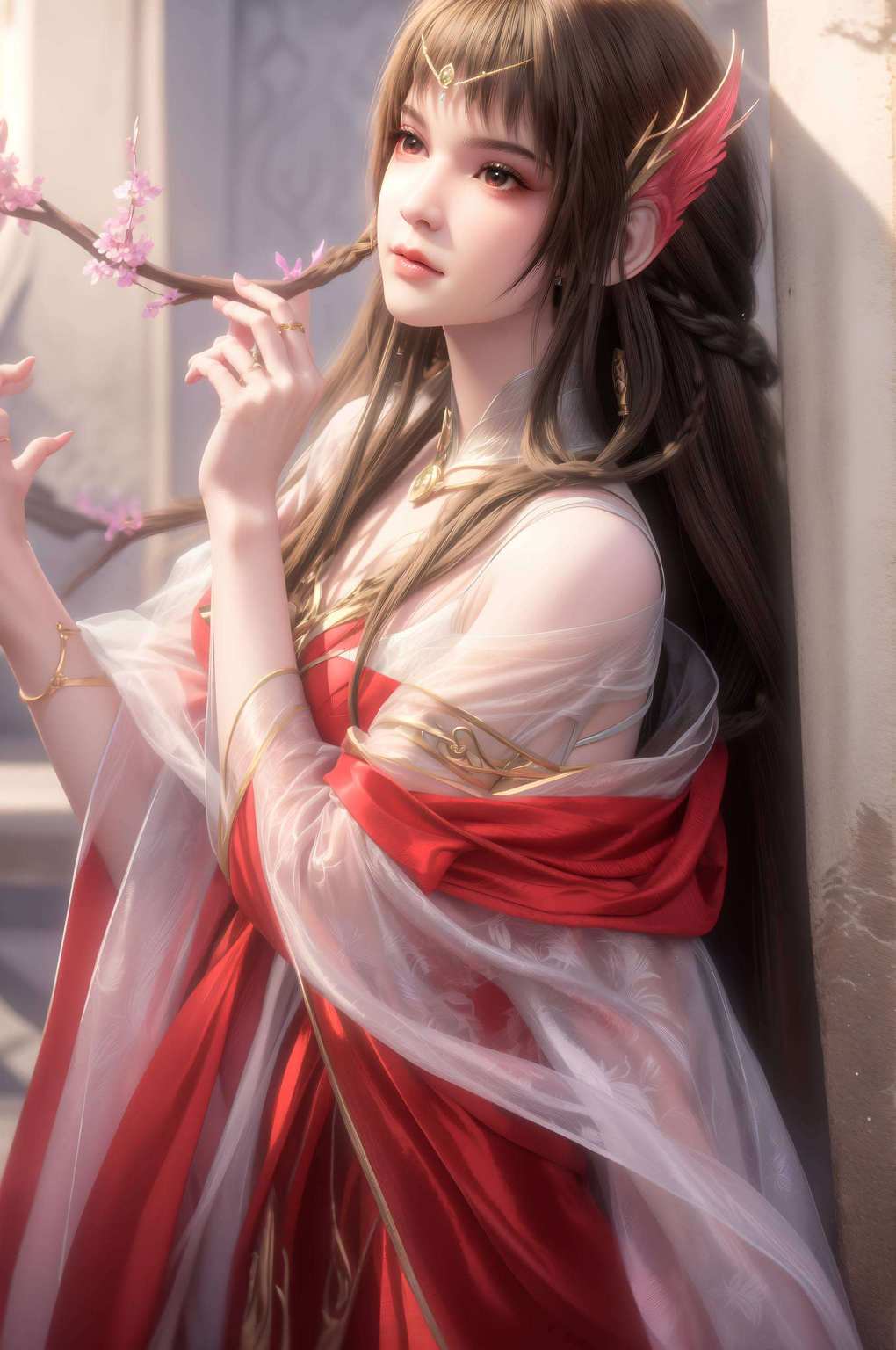 无不被她那如梦似幻的美貌所折服还是融入国漫壁纸的每一缕纹理