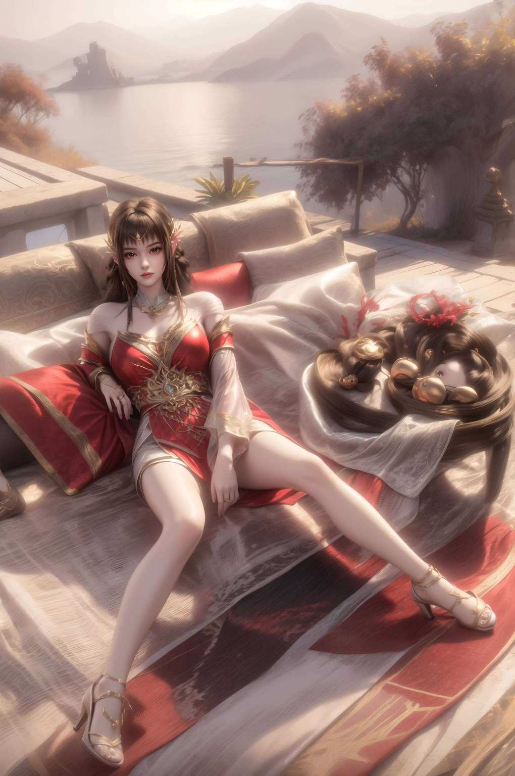 各位看官今儿个给大家推荐一款绝美的AIGC素材极简壁纸