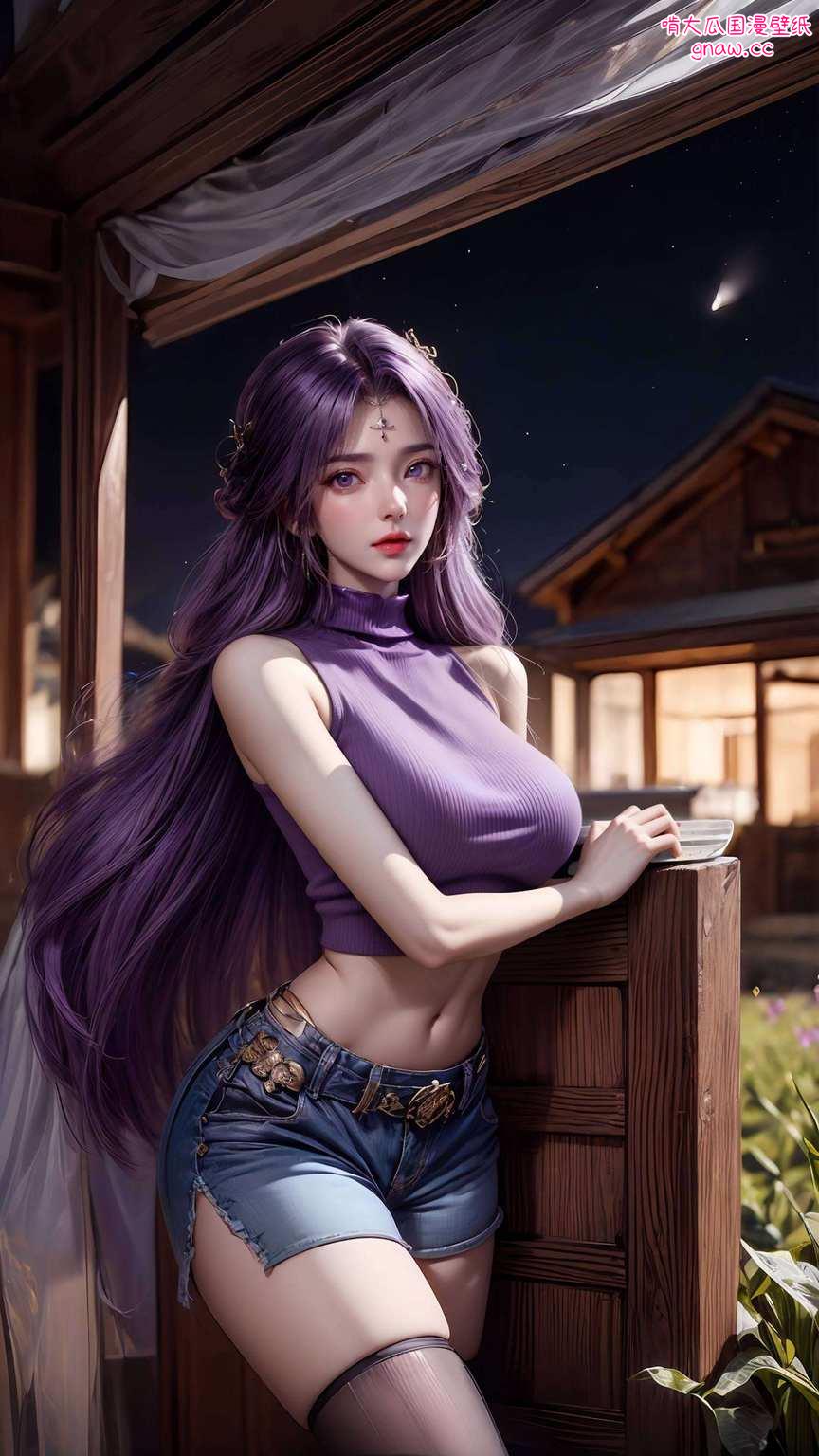 云曦壁纸映神韵；幻境国漫美女翩翩舞仙境