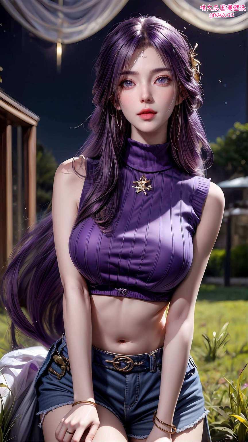 又直又细简直能照出你的倒影！穿上完美世界的高腰战裙