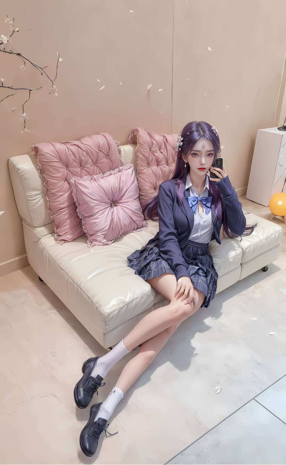 她的壁纸美图为手机屏幕披上了一层梦幻的外衣