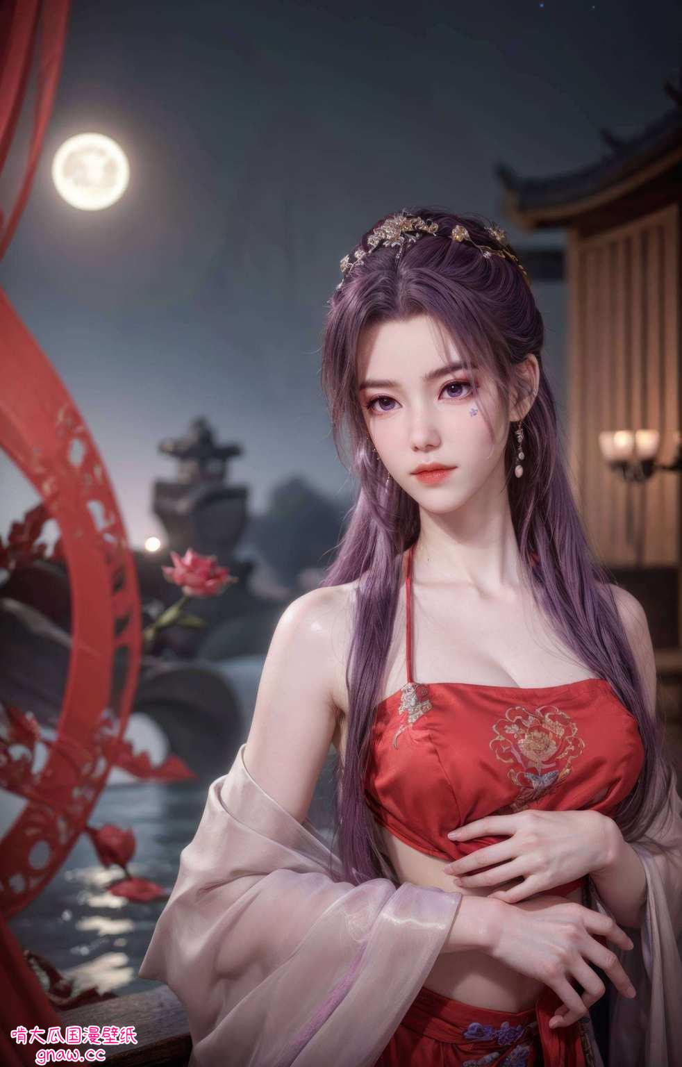 在寻找壁纸的江湖中而那些玄幻风满满的国漫美女
