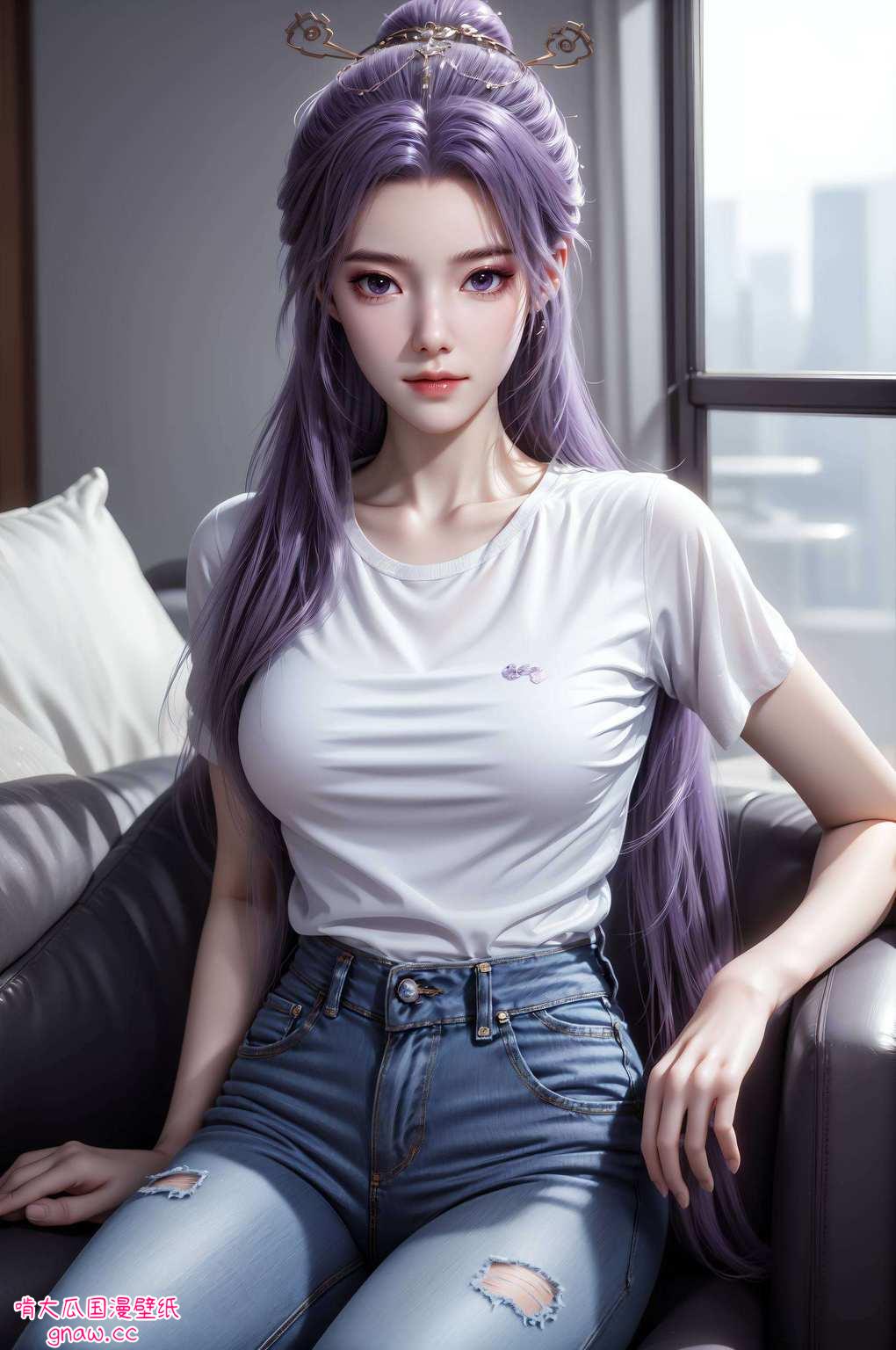 无论是放在Win10电脑上不仅让你的视觉享受美妙的国漫女神风采