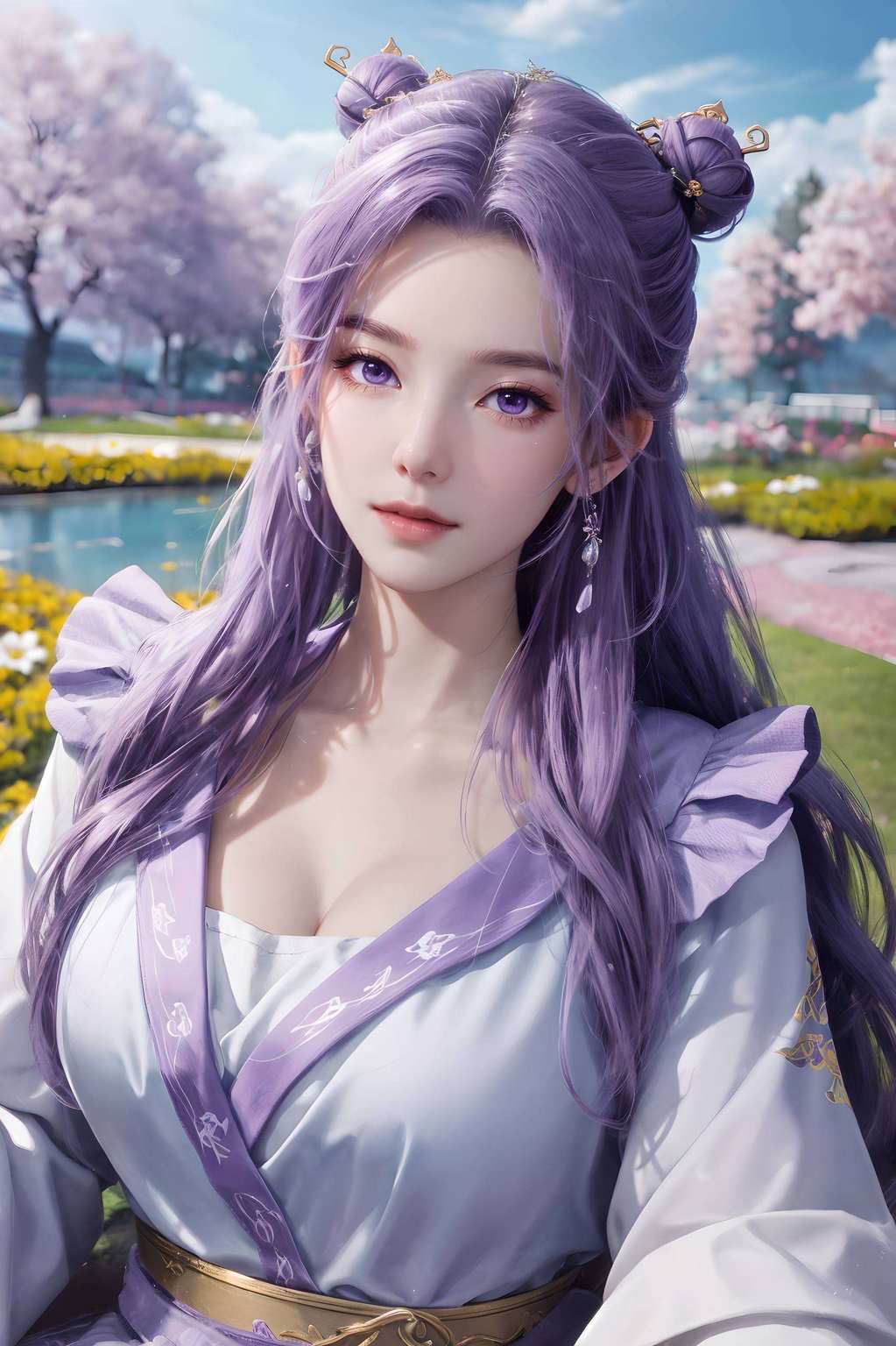 它融合了国漫女神的优雅与玄幻世界的神秘各位手机屏幕前的“屏霸”们